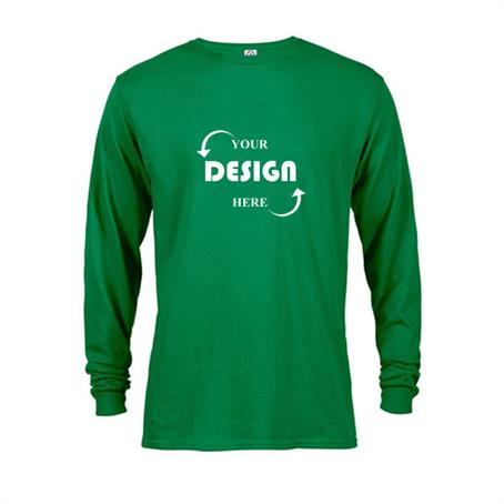 AT61748 - Delta Apparel 5.2 oz 100% Cotton Preshrunk Unisex Long Sleeve T-shirt