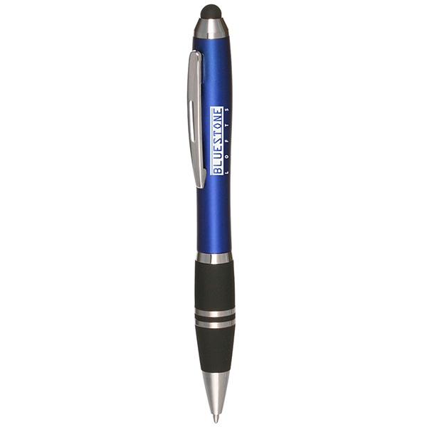 OF-PN243 - Stylus Ballpoint Pen W/ Rubber Grip