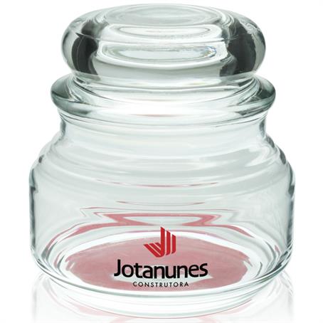 BP23543DL - 8 oz. ARC Elevation Custom Printed Premium Glass Candy Jars