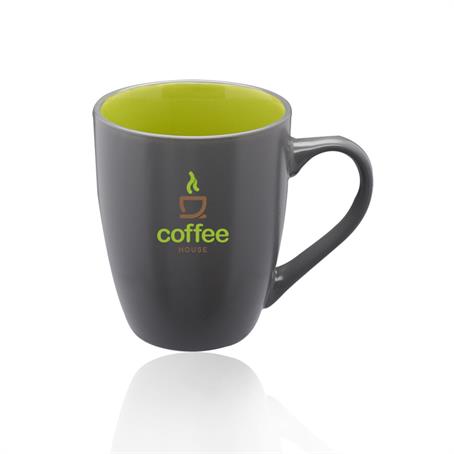 BP5010 - 12 oz. Rhodes Two-Tone Java Custom Coffee Mugs