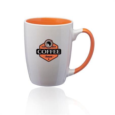 BP1255 - 12 oz. Java Two-Tone Personalized Coffee Mugs