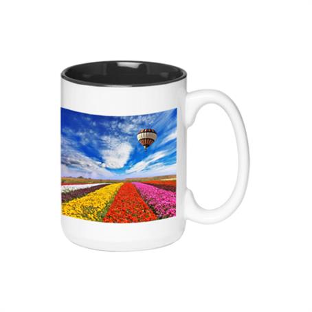 BP15TT - 15 oz. Glossy Two-Tone Custom Photo Mugs