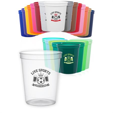 BPASC16 - 16 oz. Plastic Reusable Stadium Cups
