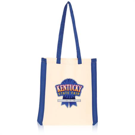 BPT3770 - Cotton Side Stripes Tote Bags