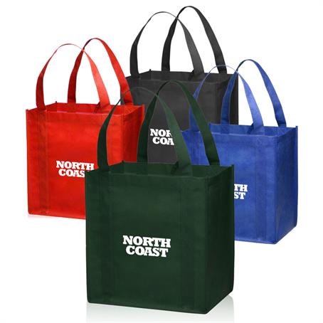 BPTOT33 - Grocery Small Non-Woven Tote Bags