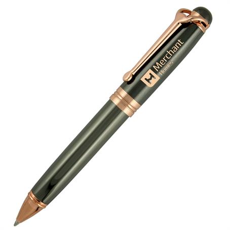 EM-CC75 - Crown Collection Metal Pen (Gun Metal/Rose Gold)