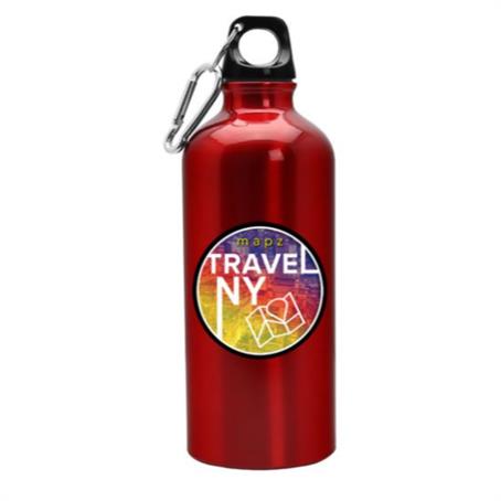 GLDPAB20 - 20 Oz Aluminum Sports Bottle With Screw Lid And Carabiner