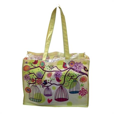 ICBFC612 - Shopping Cotton Tote Bags 16"x 12"x 6" Gusset Full Color Bag