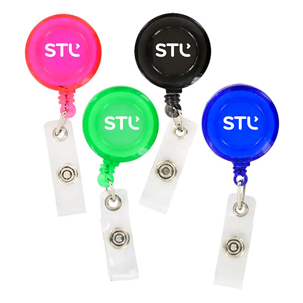 ID Products, Badge Reels, Transparent Round Badge Reel
