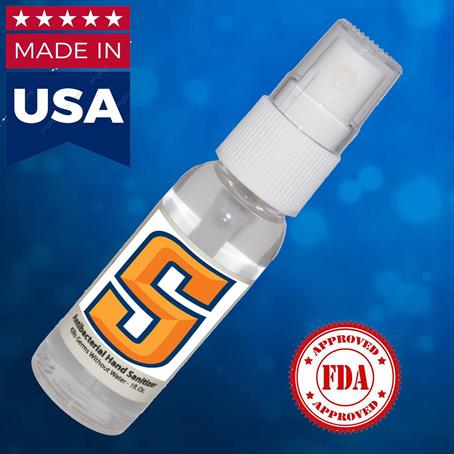 IHSBUS115 - USA Made 1 oz Hand Sanitizer Liquid Spray w/ Custom Logo FDA