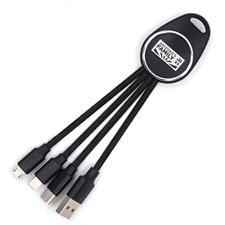 IMB045 - Mayflower 4-in-1 Black Charging Cable