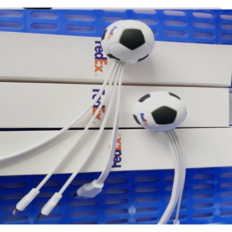 IMCB046 - Soccer Style PVC 4-IN-1 USB Adapter
