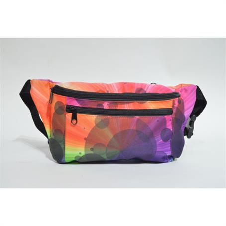 IMDS33 - 3 Zipper Fanny Pack w/ Full Wrap Sublimation Waist Bag