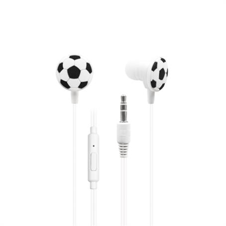 IMDSW01 - Soccer Style Wired Earbuds w/ Custom Imprint