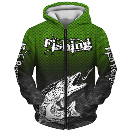 IMSAHD826 - 210G Fleece Unisex Fishing Sublimation Pullover Hoodie
