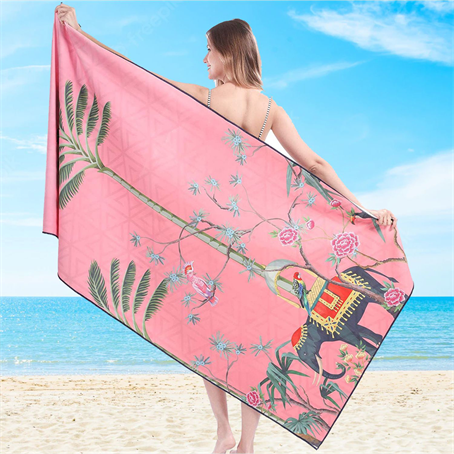 IMSBT3M3060 - 30"x 60" Sublimated Heavyweight Microfiber Beach Towel