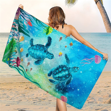 IMSBT4M2550 - 25"x 50" Sublimated Heavyweight Microfiber Beach Towel