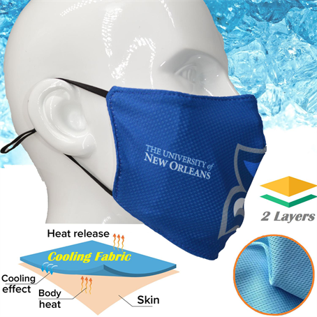 IMSC2MM - Cooling 2 Layer Face Mask for Summer, Breathable Face Masks