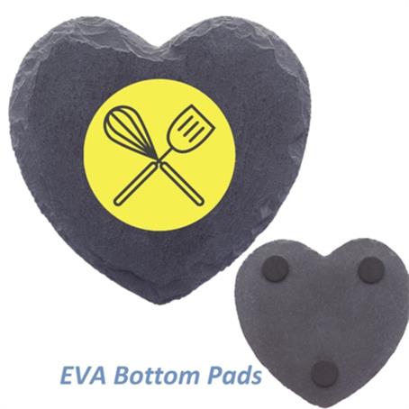 IMSTUSC07 - Heart Shaped Coaster w/ EVA Bottom Pad