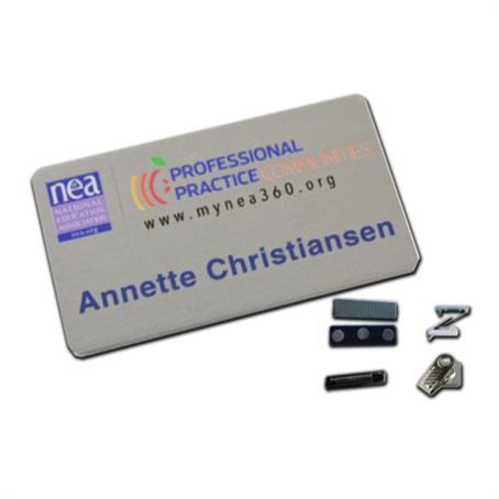 IM-NBMT32 - 2.125 Inch X 3.375 Inch Metal Name Badge