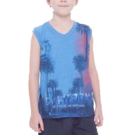 ASDSVK85 - Kids V-Neck Sleeveless T-Shirt w/ Full Color Sublimation