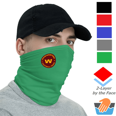 INGSC02L - Polyester Neck Gaiter w/ Custom Logo Safety Face Bandana
