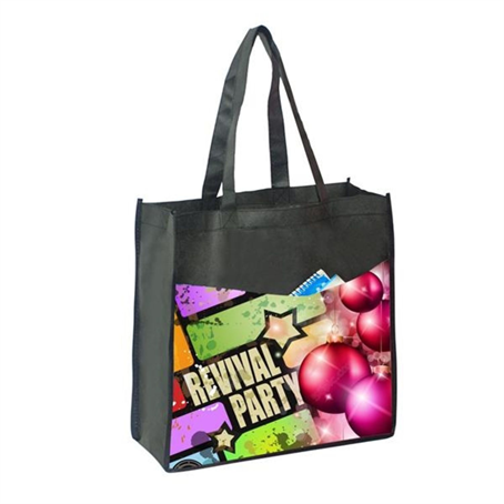 ITBFC008 - FULL COLOR TALL TOTE BAG WITH 5" GUSSET