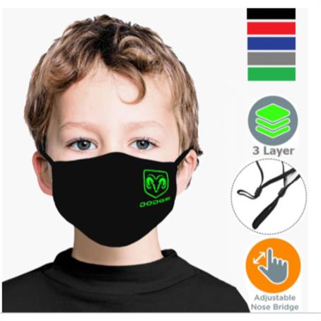 M3LPSCK - Kids Face Masks 3 Layers W/ Filter Pocket, Nose Bridge