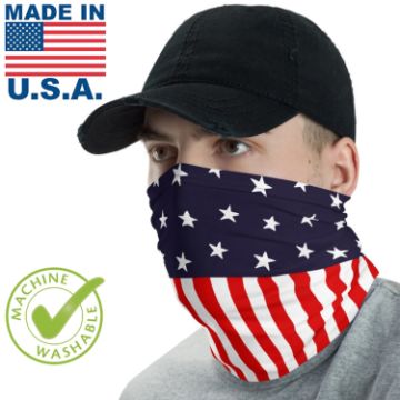 MSKUS25 - Usa Made Face Buffs W/ Full Color Imprint Neck Gaiter