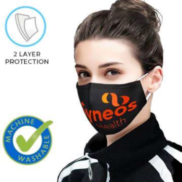 IMXCD17 - 2 Layer Reusable Safety Face Mask W/ Full Color Custom Logo