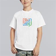 Gildan 5.3 Oz. Full Color White Kids T Shirt