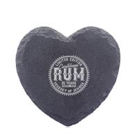 Rosetta Heart Shaped Slate Coasters