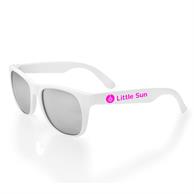 Colored Lens Sunglasses with White Frames