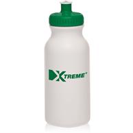 20 Oz. White Water Polyethylene Bottles With Push Cap