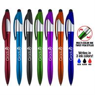 Easton 3 Color Ink Stylus Twist Pen