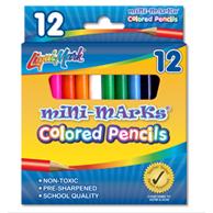 Set Of Mini Colored Pencils 3.5" Pre Sharpened