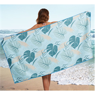 30"x 60" Sublimated Sand Proof Waffle Microfiber Beach Towel