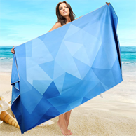 40"x 75" Sublimated Plush Microfiber Beach Towel