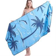 30"x 60" Sublimated Microfiber Sand Proof Beach Towel
