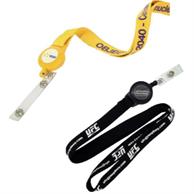 5/8" Polyester Lanyard With Retractable Reel Combo