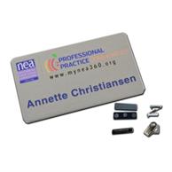 2.125 Inch X 3.375 Inch Metal Name Badge