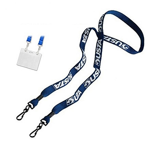 1" Double Ended Woven Lanyard