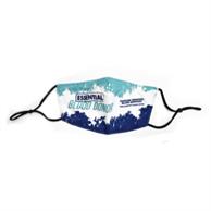 3-Layer Lanyard Face Mask W/ Full Color Imprint Adjustable