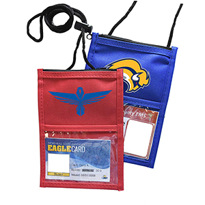 Polyester Wallet W/ Rope Lanyards