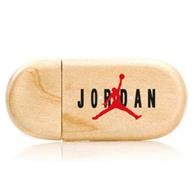 Round Wooden Usb Drives - 512Mb