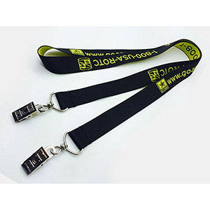 1/2" Double Ended Woven Lanyard