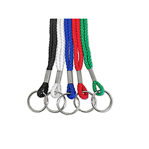 1/8" Rope Lanyard W/ Keyring Attachment